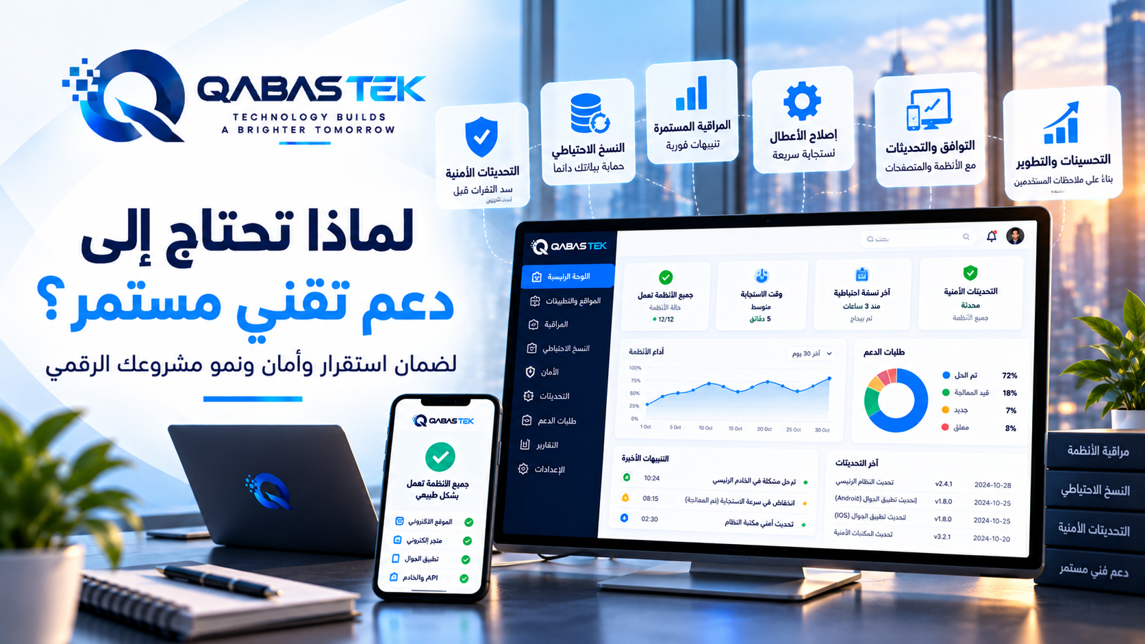 لماذا يحتاج مشروعك الرقمي إلى دعم تقني مستمر بعد الإطلاق؟